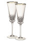 Фото #1 товара Бокалы для шампанского Villeroy & Boch grand Royal Gold-Tone, пара из 2