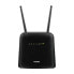 Фото #1 товара D-Link DWR-960 LTE Cat7 Wi-Fi AC1200 Router - Wi-Fi 5 (802.11ac) - Dual-band (2.4 GHz / 5 GHz) - Ethernet LAN - 3G - Black - Portable router