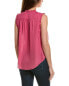 Фото #2 товара Go By Gosilk Ruffle Silk Blouse Women's Pink Xs