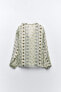 Фото #11 товара Блуза в стиле бохо с блестящей нитью и воланами ZARA