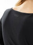 Фото #4 товара ASOS 4505 Petite square neck long sleeve top with inner bra in soft touch fabric in black