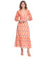 Фото #1 товара Women's Geo-Print Maxi Dress