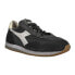 Фото #2 товара Diadora Equipe H Dirty Stone Wash Evo Lace Up Mens Black Sneakers Casual Shoes