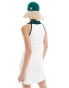 Фото #4 товара COLLUSION tennis polo mini dress with contrast in cream