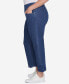 ფოტო #5 პროდუქტის Plus Size Extra Stretch Denim Ankle Jean with Cutout Hem