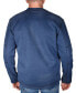 Фото #2 товара Men's Fleece Lined Rib Henley T-shirt