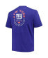 Men's Royal New York Giants Big and Tall Two-Hit Throwback T-shirt