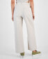 ფოტო #2 პროდუქტის Women's High-Waist Wide-Leg Belted Pleated Pants