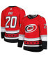 Фото #1 товара Men's Sebastian Aho Red Carolina Hurricanes 25th Anniversary Authentic Pro Player Jersey