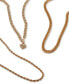 ფოტო #2 პროდუქტის Gold-Tone Rope Chain Collar Necklace, 16" + 3" extender