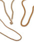 Gold-Tone Rope Chain Collar Necklace, 16" + 3" extender