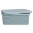 Storage Box with Lid Green Plastic 13 L (28 x 15 x 39 cm) (12 Units)