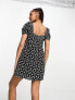 Фото #3 товара Платье New Look с вышивкой, объемными рукавами и шнуровкой сзади