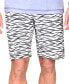 ფოტო #1 პროდუქტის Men's Tiger Print Gurkha Flat Front Shorts