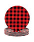 Фото #1 товара Buffalo Plaid 11" Set of 6 Salad Plate