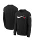 ფოტო #1 პროდუქტის Chicago Bulls Big Boys Swoosh Long Sleeve T-shirt - Black