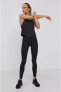 Фото #1 товара Performance Techfit Tül detaylı yüksek bel kadın siyah tayt