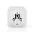 Nedis SmartLife Smart Stecker| Wi-Fi| Leistungsmesser| 3680 W| Type F CEE 7/7| 0