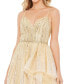 Women's Embellished Sleeveless Draped A Line Gown