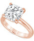 ფოტო #1 პროდუქტის Certified Lab Grown Diamond Cushion-Cut Solitaire Engagement Ring (5 ct. t.w.) in 14k Gold