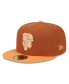 Фото #1 товара Men's Brown/Orange San Francisco Giants Spring Color Basic Two-Tone 59FIFTY Fitted Hat