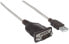 Фото #10 товара Manhattan USB-A to Serial Converter cable - 45cm - Male to Male - Serial/RS232/COM/DB9 - Prolific PL-2303HXD Chip - Black/Silver cable - Three Year Warranty - Polybag - Silver - 0.45 m - USB A - Serial/COM/RS232/DB9 - Male - Male