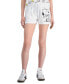 Фото #1 товара Juniors' Snoopy-Graphic Low-Rise Shorts