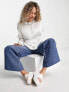 Фото #3 товара Weekday Essence cotton sweatshirt in white - WHITE