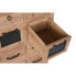Тумба с ящиками Home ESPRIT Чёрный Натуральный Металл Ель Cottage 110 x 40 x 92,5 cm