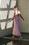 Фото #6 товара Платье миди с бахромой ZARA