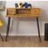 Desk with Drawers Alexandra House Living Natural Metal 100 x 57 x 93 cm