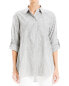 Max Studio Yarn Dye Button Front Shirt Women's Xs