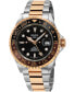 ფოტო #1 პროდუქტის Men's Wall Street Swiss Automatic Two-Tone Stainless Steel Watch 43mm