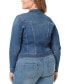 Trendy Plus Size Pixie Long Sleeve Denim Jacket