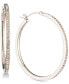 Фото #1 товара Серьги DKNY Gold-Tone Pavé Skinny Hoop