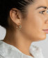 ფოტო #3 პროდუქტის 14K Gold-Plated Chain Link Hoop Earrings