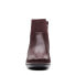 Фото #3 товара Clarks Emily Low Boot 26163795 Womens Burgundy Wide Ankle & Booties Boots 9.5