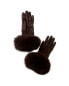 Sofiacashmere Cashmere-Lined Leather Gloves Women's S