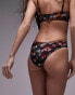 Фото #2 товара Topshop mix and match high leg bikini bottoms in blurred shell print