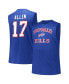 Men's Josh Allen Royal Buffalo Bills Big Tall Muscle Tank Top