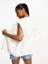 Фото #4 товара Wrangler fringe denim vest in white