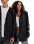 Rains 12010 unisex waterproof short jacket in black Черный, L - фото #1