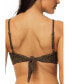 Фото #3 товара Women's Crinkle Lurex Padded Underwire Bikini Top
