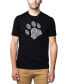 Фото #1 товара Men's Premium Word Art T-Shirt - Dog Paw
