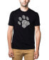 ფოტო #1 პროდუქტის Men's Premium Word Art T-Shirt - Dog Paw