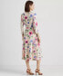LAUREN RALPH LAUREN Women's Floral Surplice Jersey Dress size Multi 10 303977