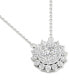 ფოტო #3 პროდუქტის Lab Grown Diamond Sunburst 18" Pendant Necklace (1/2 ct. t.w.) in Sterling Silver