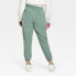 Фото #3 товара Women's Lined Winter Woven Joggers - All in Motion Green XL