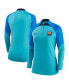 Фото #2 товара Women's Turquoise Barcelona Strike Drill Raglan Performance Quarter-Zip Top