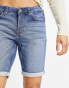 Only & Sons denim shorts in mid blue